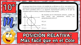 8️⃣ Posición Relativa en Prueba Estandarizada  Recta Tangente  Paralelismo y Perpendicularidad [upl. by Toole]