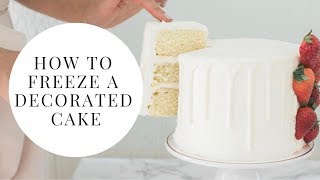 How to Freeze a Decorated Cake [upl. by Anerul]