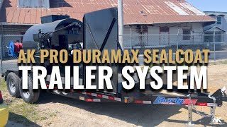 AK Pro 700Gallon Asphalt Sealcoating Trailer System [upl. by Ojeibbob801]