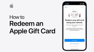 How to redeem an Apple Gift Card  Apple Support [upl. by Larochelle657]