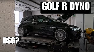 VW Golf R mk8 on the dyno  DSG limits [upl. by Durno801]