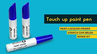 Touch Up Paint Pen 12ML PAINTPRIMERLACQUER REPAIR KIT SCRATCH CHIP BRUSH [upl. by Flossie]