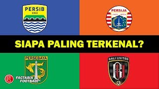 Klub Terpopuler di indonesia Suporter Terbanyak di Indonesia 2019 FaktaBola [upl. by Obbard]