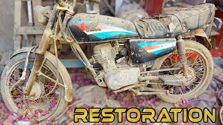 Full Restoration Motorcycle Honda CG125 Old ruined Bike Restoration [upl. by Sigler]