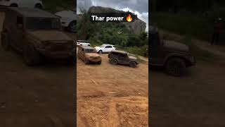 Thar vs fortuner jumping test on field thar power 🔥🔥💯😤🔥🔥👿👿👿like trending shorts [upl. by Lazes]