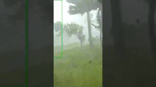 Security Camera Captures Tornado Hitting Florida in Hurricane Milton [upl. by Adnamal]