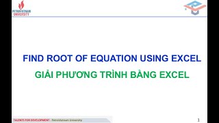 Find Root using Excel to determine the Pressure drop of Yield power law fluid in pipe [upl. by Eralc100]