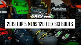 2019 Top 5 Mens 120 Flex Ski Boots by SkisDotCom [upl. by Maynord]