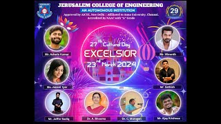 EXCELSIOR 2024 Jerusalem College Of Engineering Autonomous [upl. by Erej]