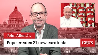 Pope creates 21 new cardinals a rundown Last Week in the Church with John Allen Jr [upl. by Orji361]