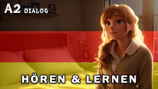 A2 Deutsch Geschichte Hören  German Story Listening  Annas Ganzer Tag [upl. by Ahsinawt67]