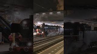 Magnificent steamtrain departs from Amersfoort station Watch till the end for the whistle train [upl. by Qerat]