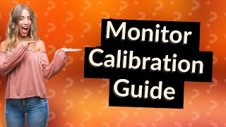 How to calibrate monitor windows [upl. by Kati]