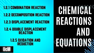 10th std Chemical Reactions and Equations Types of Chemical Reactions [upl. by Lynna113]