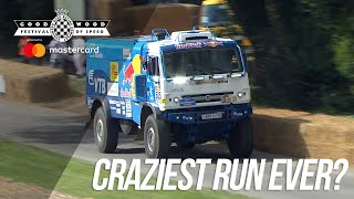 KAMAZ Dakar trucks insane FOS run [upl. by Mctyre]