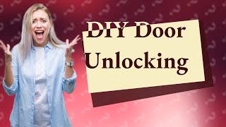 How do you open a uPVC door when the mechanism is broken [upl. by Yatnahs966]