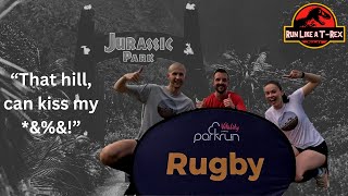 Jurassic parkrun Running with Raley at Rugby [upl. by Hannavas]