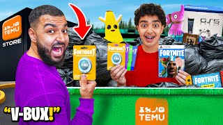 We Found FORTNITE 2 and FAKE VBUCKS While Dumpster Diving At TEMU JACKPOT [upl. by Oettam170]