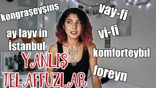 YANLIŞ TELAFFUZ EDİLEN İNGİLİZCE KELİMELER  Pronunciation Mistakes [upl. by Gierk]