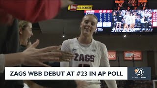 Gonzaga womens basketball breaks into AP Poll [upl. by Anua]