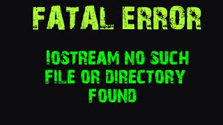 how to solve fatal error in c using code block iostream error file directory not found [upl. by Ahsiela224]