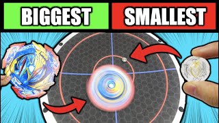 The BIGGEST Beyblade VS The SMALLEST Beyblade [upl. by Westfahl]