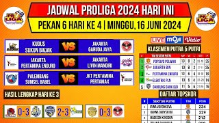 Jadwal Proliga 2024 Hari iniUpdate Klasemen amp Top Skor Voli Proliga 2024 TerbaruPekan ke 6Live [upl. by Anaya]