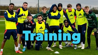 Manchester United Training 23th Nov Bruno Fernandes Rashford Mount  Ready For Ipswich Town Clash [upl. by Goddart]