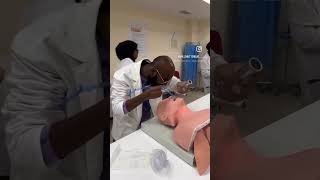 Intubation medicalskills intubation europeanuniversity medlife nevergiveup learningnewskills [upl. by Brody]