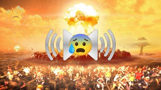 Most Terrifying World War 3 Nuclear Explosion Air Raid Siren [upl. by Ydnec]