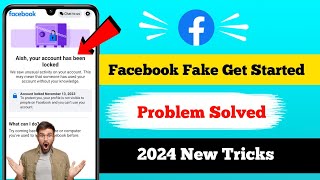 facebook fake get started option your account has been locked facebook get started not showing 😭 [upl. by Alethea]