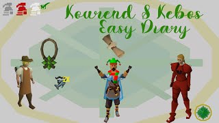 OSRS Kourend amp Kebos Easy Diary Guide  Ironman Approved [upl. by Tessler785]