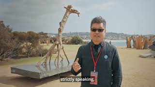 Aqualand Artist Interview Series with Professor Shen Lieyi Sculpture by the Sea Bondi 2024 [upl. by Ydisac]