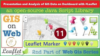 The Leaflet Marker Object  Vector layers in Leaflet  GIS Data on Web with Leaflet JS API  11 [upl. by Fitzhugh800]