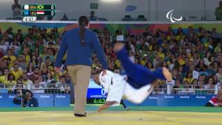 Judo  brazil v Iraq  Mens 100 kg Quarterfinal  Rio 2016 Paralympic Games [upl. by Dymphia]