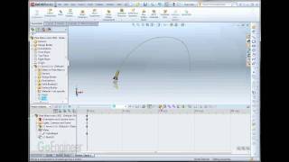 SOLIDWORKS 2011  Path Mate Motor [upl. by Ahtnamys]