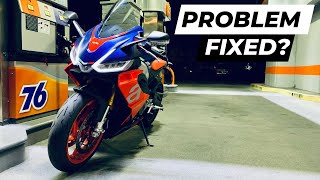 Problem FIXED Kind of  Aprilia RS 660 [upl. by Guibert671]