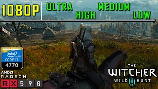 The Witcher 3Wild Hunt on AMD RX 590  All Settings Tested [upl. by Columbus209]