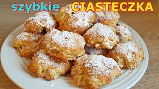 Ekspresowe ciasteczka maślane do kawy 👌 z jabłkami bez wałkowania  włoski przepis Apple Cookies [upl. by Koosis]