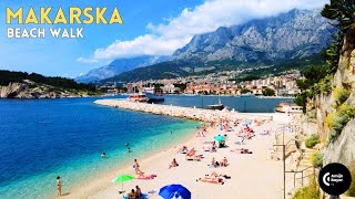 Makarska Croatia  4K Makarska riviera Walking Tour 2023 [upl. by Aisirtap]