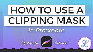 How to Clipping Mask in Procreate procreatetutorial procreatetips digitalcalligraphy [upl. by Brick]