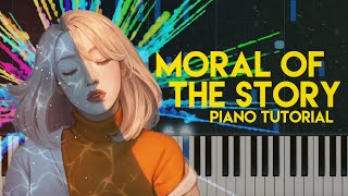 Ashe  Moral of the Story  Piano Accompaniment Tutorial Just Piano [upl. by Dredi]