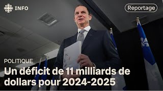 Mise à jour économique au Québec  le ministre Eric Girard fait le ménage fiscal [upl. by Egwan947]