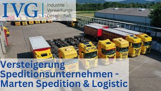 Versteigerung Marten Spedition amp Logistic I IVG [upl. by Ennaimaj]