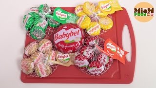 FROMAGES 5 sortes de Babybel  classique amp Minis  Studio Bubble Tea Food Cheese [upl. by Hendry435]