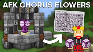 Minecraft Chorus Flower Farm  AFKable and Easy to Build [upl. by Ettessil]