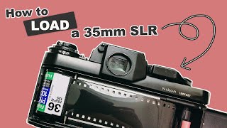 Loading and Rewinding a 35mm Film Camera Manual SLR Beginners Guide [upl. by Nylhsa]