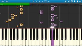 Aerosmith and Run DMC  Walk This Way Piano Tutorial  How to play  Synthesia [upl. by Nylrak]