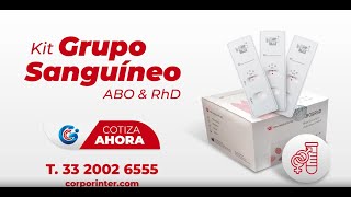 Nueva Prueba Rápida Kit Grupo Sanguíneo ABO amp RhD de la línea InTec [upl. by Sivolc]