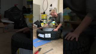 Ford F350  New Rims and Tires  Part 2 Tire Mounting [upl. by Alicea]